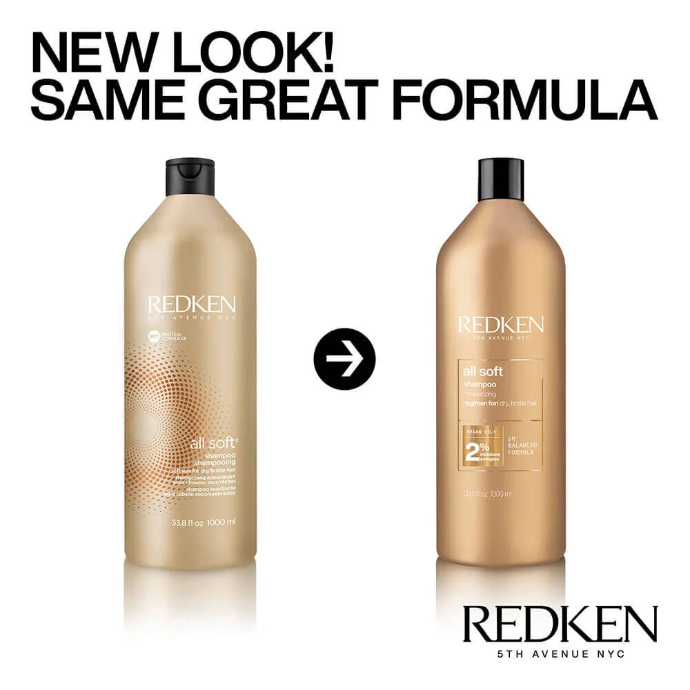 Redken All Soft Shampoo 1000ml — — Image 6