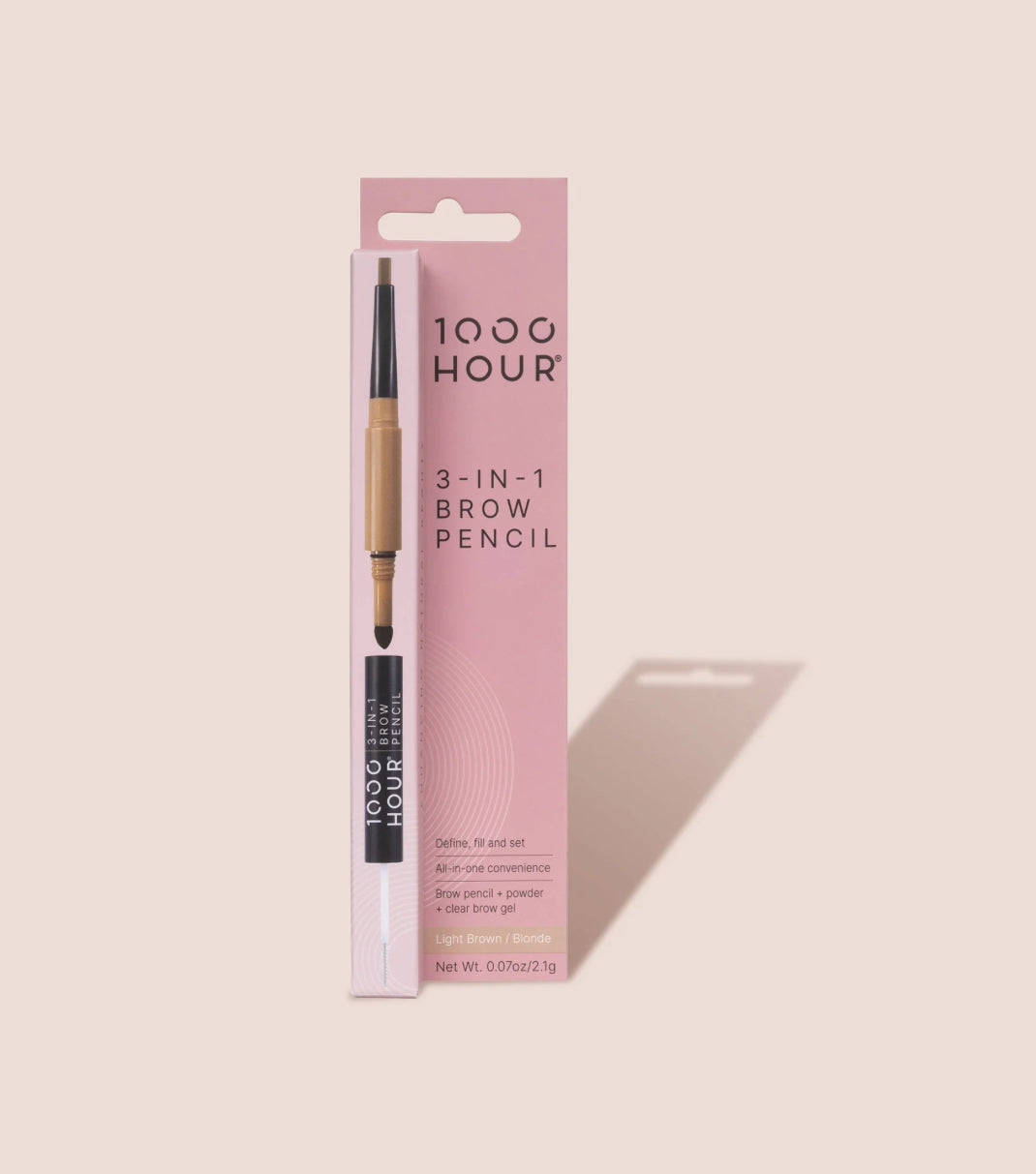 1000 HOUR® 3-in-1 Brow Pencil – Light Brown — 1000HOUR product image