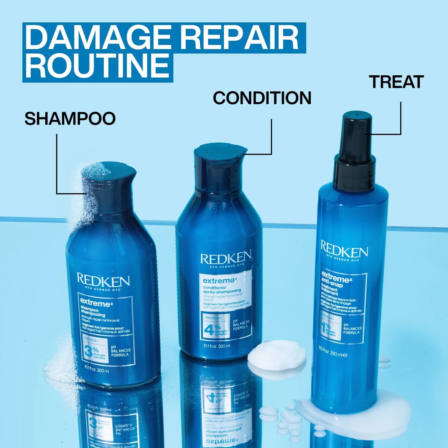 Redken Extreme Anti-snap Leave-In Treatment 250ml — — Image 7