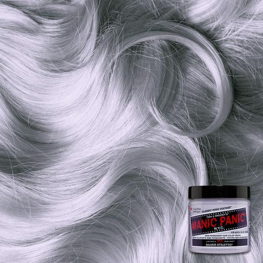 Manic Panic Silver Stilletto 118ml High Voltage Classic Cream Formula Hair Color