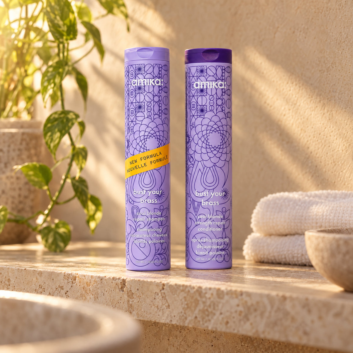 Amika Bust Your Brass Blonde Duo 275ml