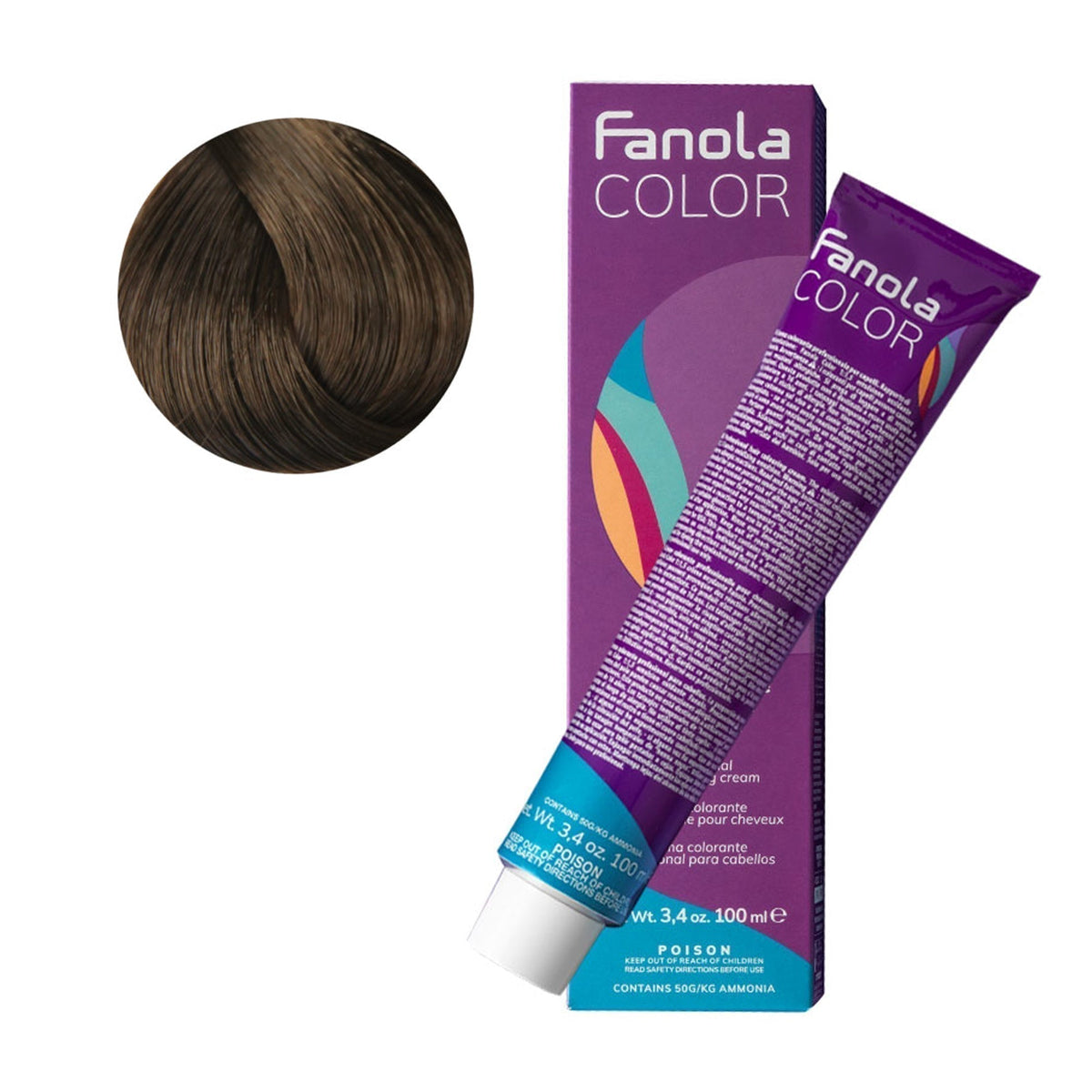 Fanola Color Professional Colouring Cream 100ml – Shade 6.00 Intense Dark Blonde