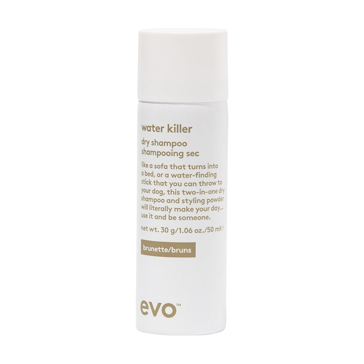 Evo Water Killer BRUNETTE Dry Shampoo 50ml — Evo product image