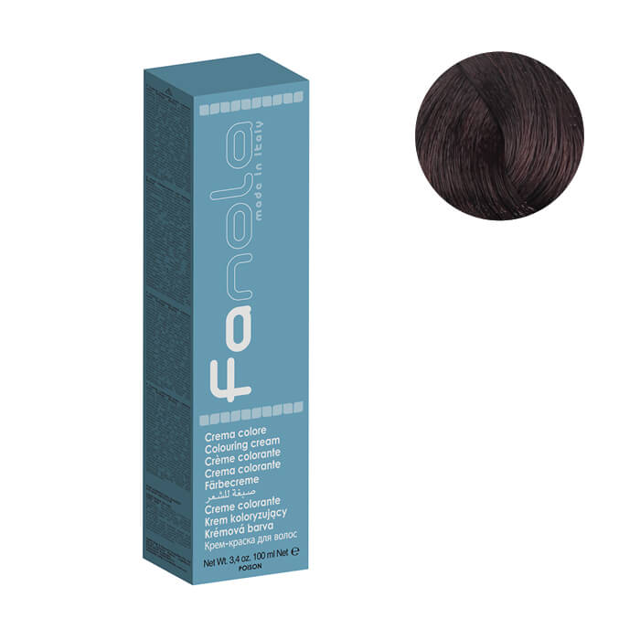 Fanola Color Professional Colouring Cream 100ml – Shade 5.5 Dark Mahogany Brown