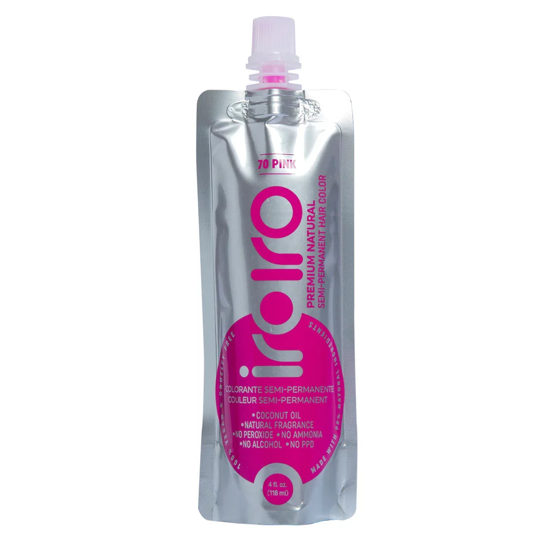 Iroiro Pink 70 semi-permanent hair colour — front product image
