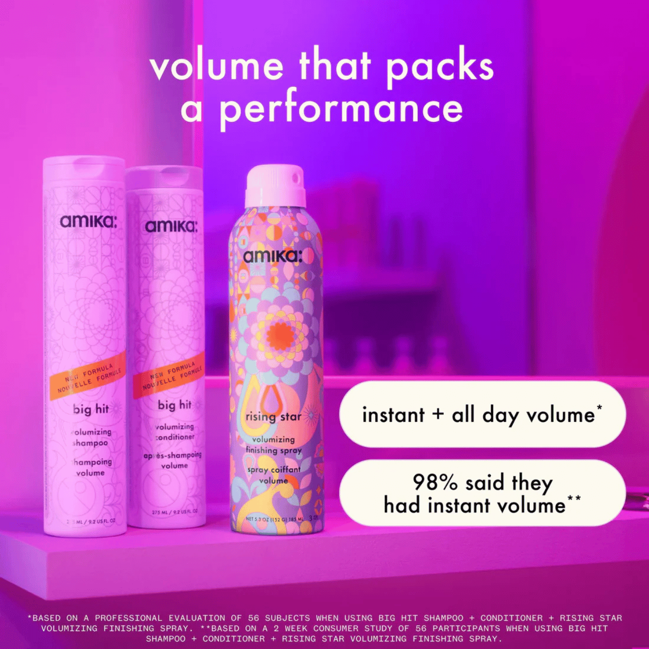Amika Big Hit Volumizing Shampoo 1000ml - Image 5