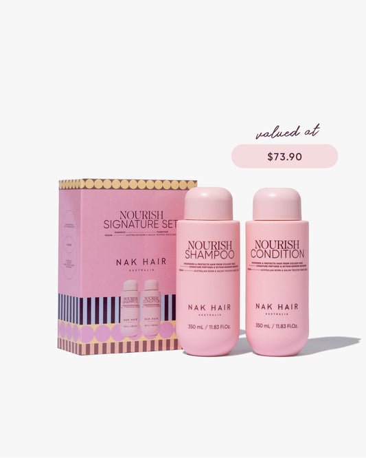 NAK SIGNATURE HOLIDAY NOURISH DUO 350ML - VALUED AT $73.90