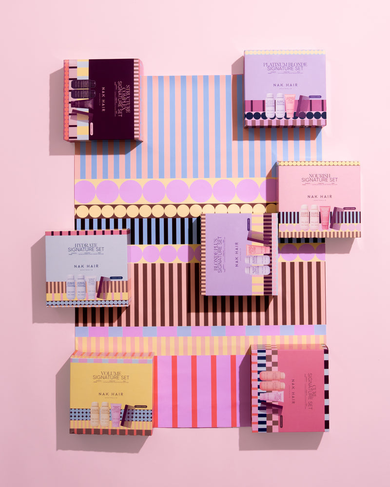 NAK Holiday Hydrate Trio with Gift | Hydrate Shampoo 350ml + Conditioner 350ml + Ultimate Potion 150ml | Moisturising Hair Care Set