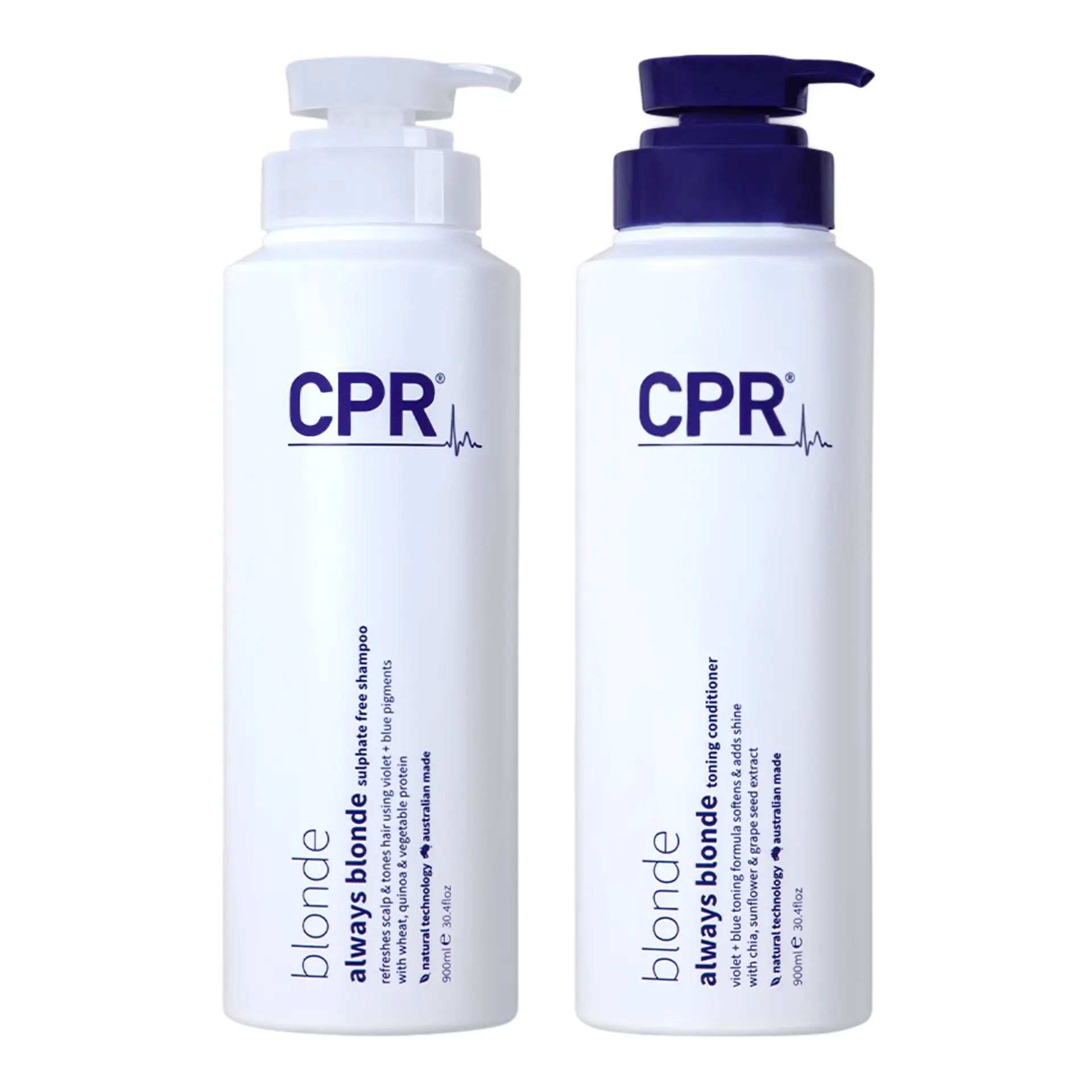CPR Hair Blonde Always Shampoo and Conditioner 900ml Duo Bundle — CPR Hair