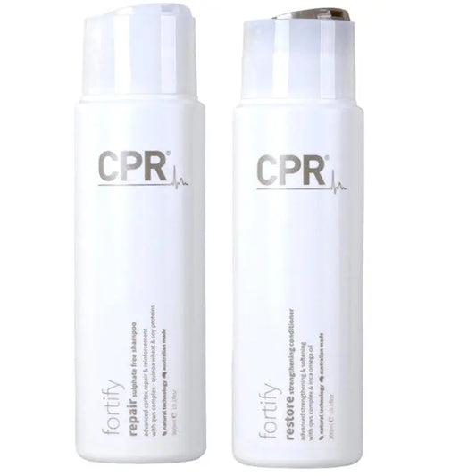 CPR Hair Fortify Repair Shampoo and Restore Strengthening Conditioner 300ml Bundle