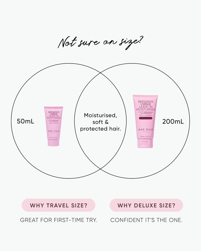 NAK Replends Crème Leave-In Moisturiser Deluxe Size- Limited Edition 200ML