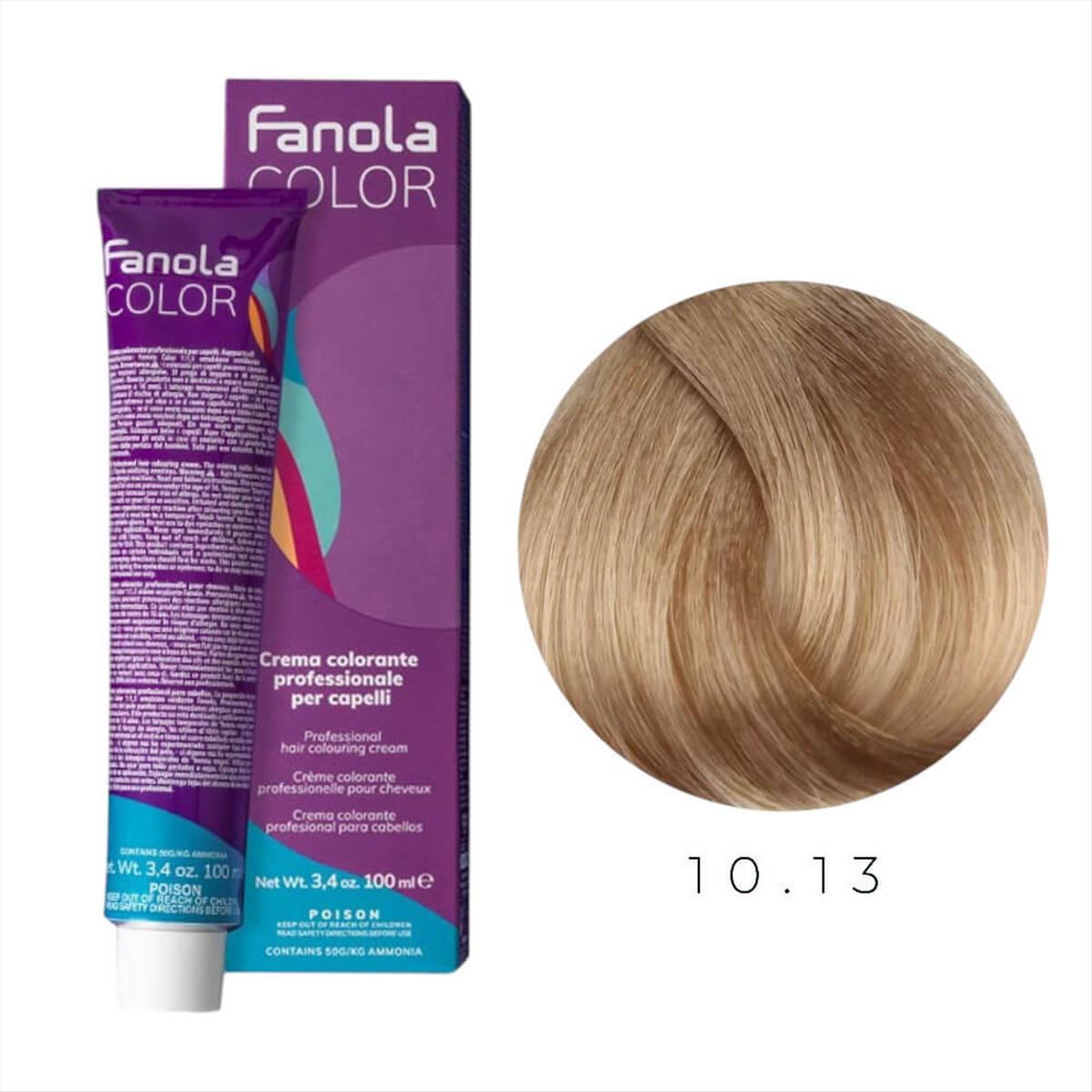 Fanola Color Professional Colouring Cream 100ml – Shade 10.13 Blonde Platinum Beige