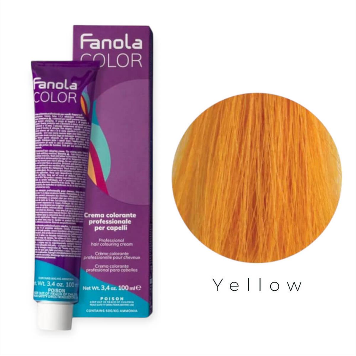 Fanola Color Professional Colouring Cream 100ml – Shade Yellow