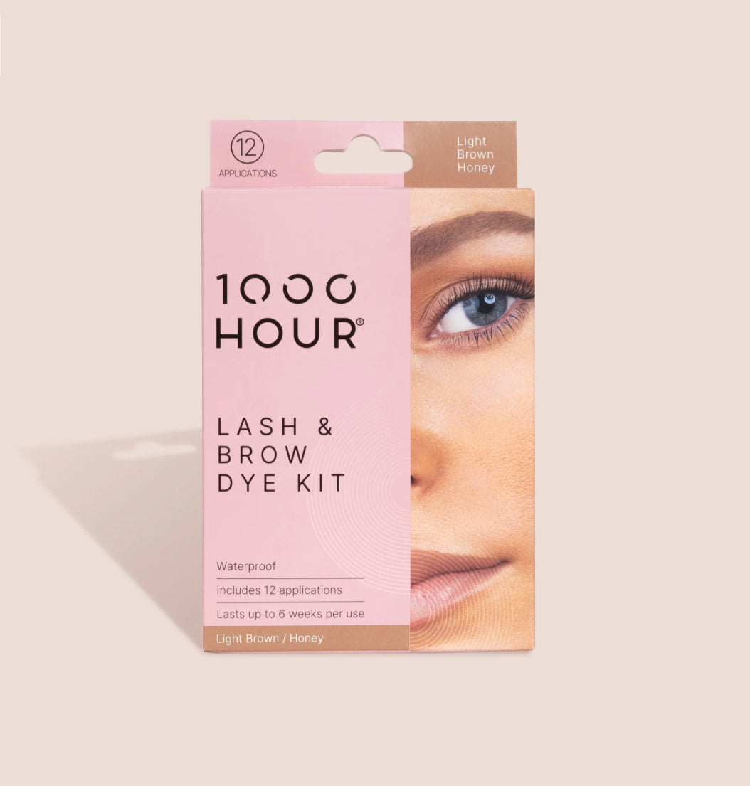 1000 HOUR Lash & Brow Dye Kit LIGHT BROWN / HONEY — 1000HOUR product image