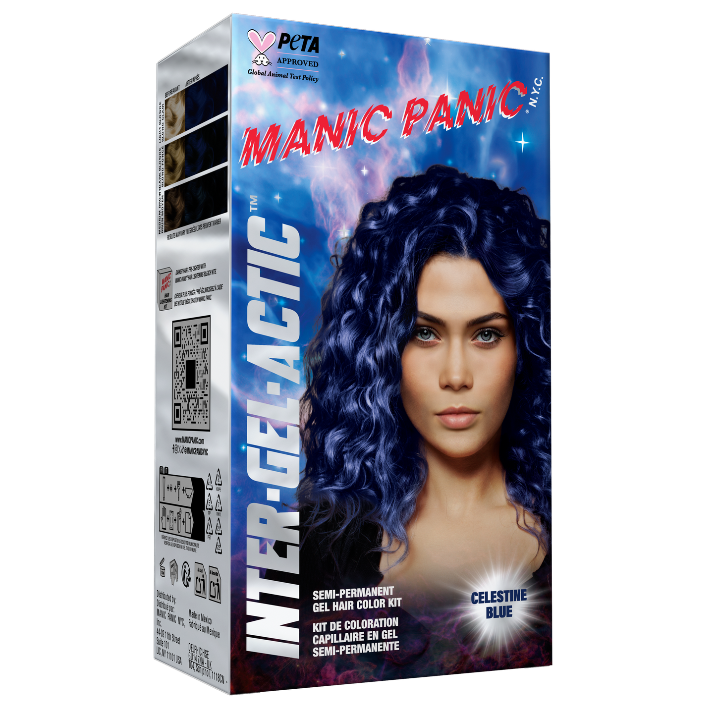 Manic Panic Celestine Blue Inter-GEL-Actic Hair Color Kit