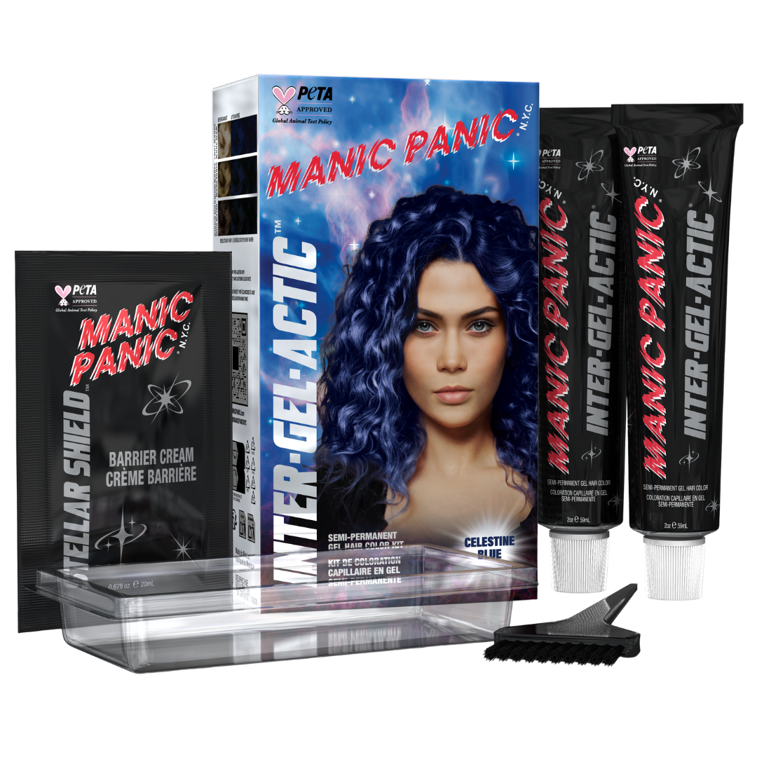 Manic Panic Celestine Blue Inter-GEL-Actic Hair Color Kit
