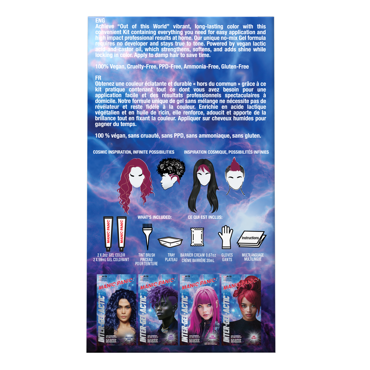 Manic Panic Divine Wine Inter-GEL-Actic Hair Color Kit