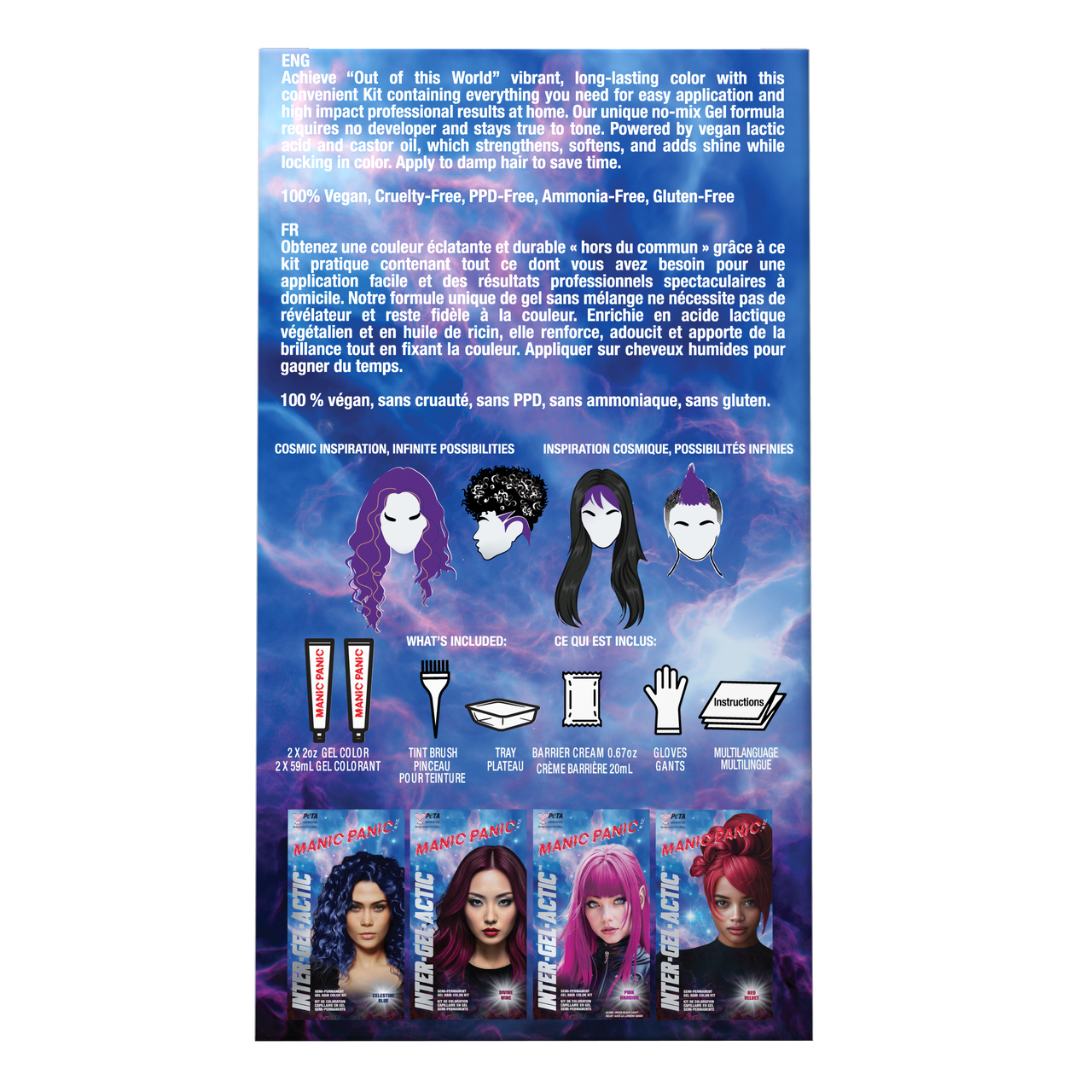 Manic Panic Love Power Purple Inter-GEL-Actic Hair Color Kit