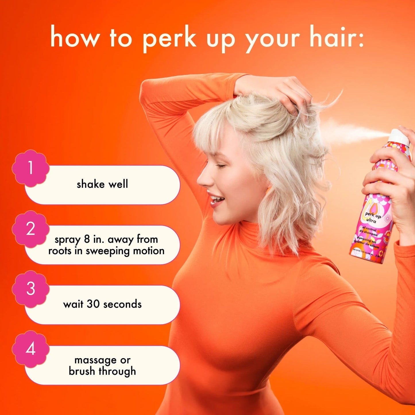 Amika Perk Up Ultra Oil Control Dry Shampoo 150g/250ml