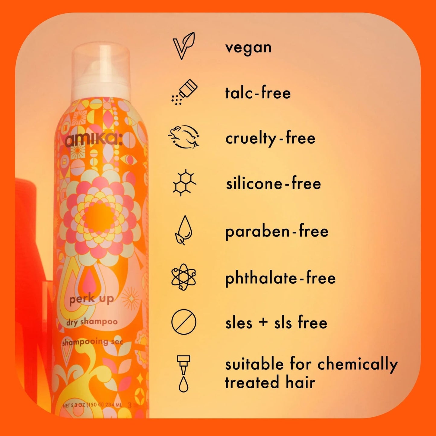 Amika Perk Up Dry Shampoo 51g/64ml