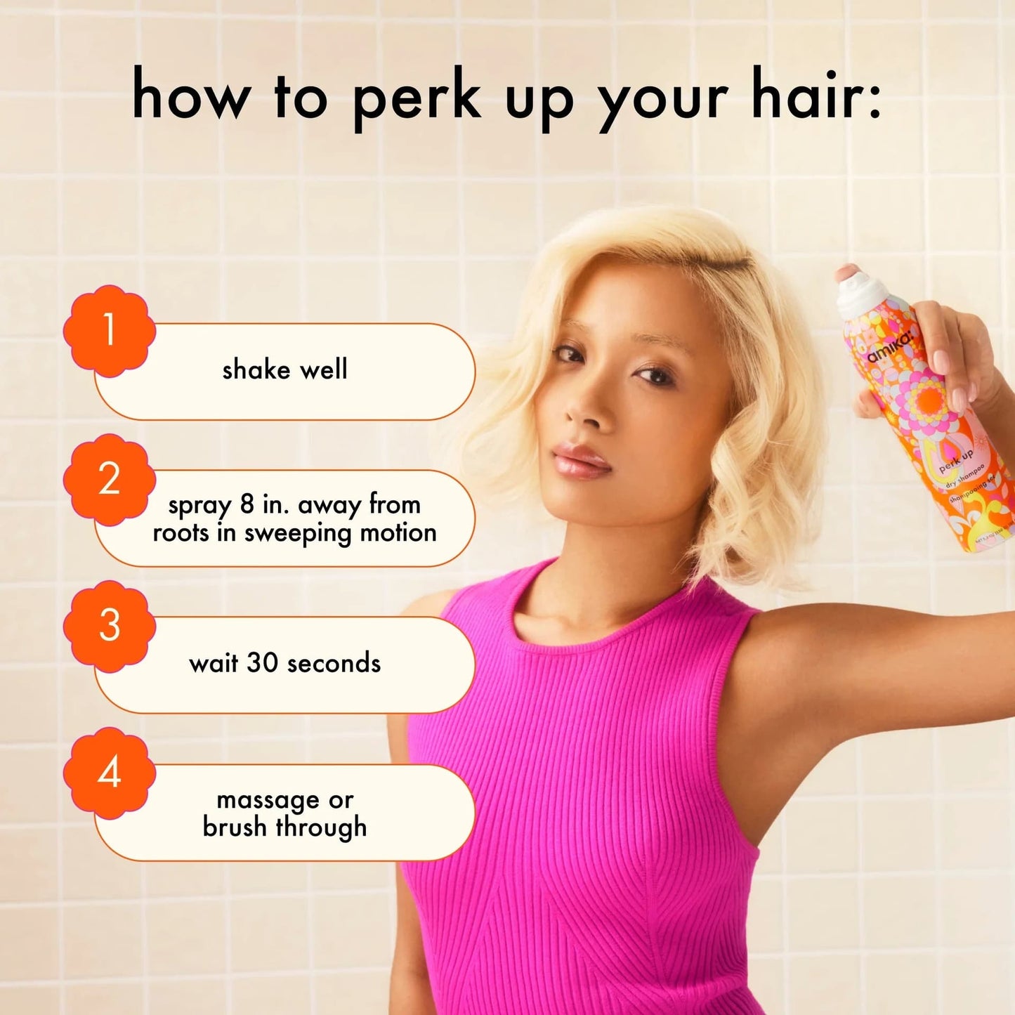Amika Perk Up Dry Shampoo 51g/64ml