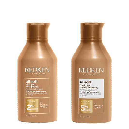 Redken All Soft Shampoo & Conditioner 300ml Bundle