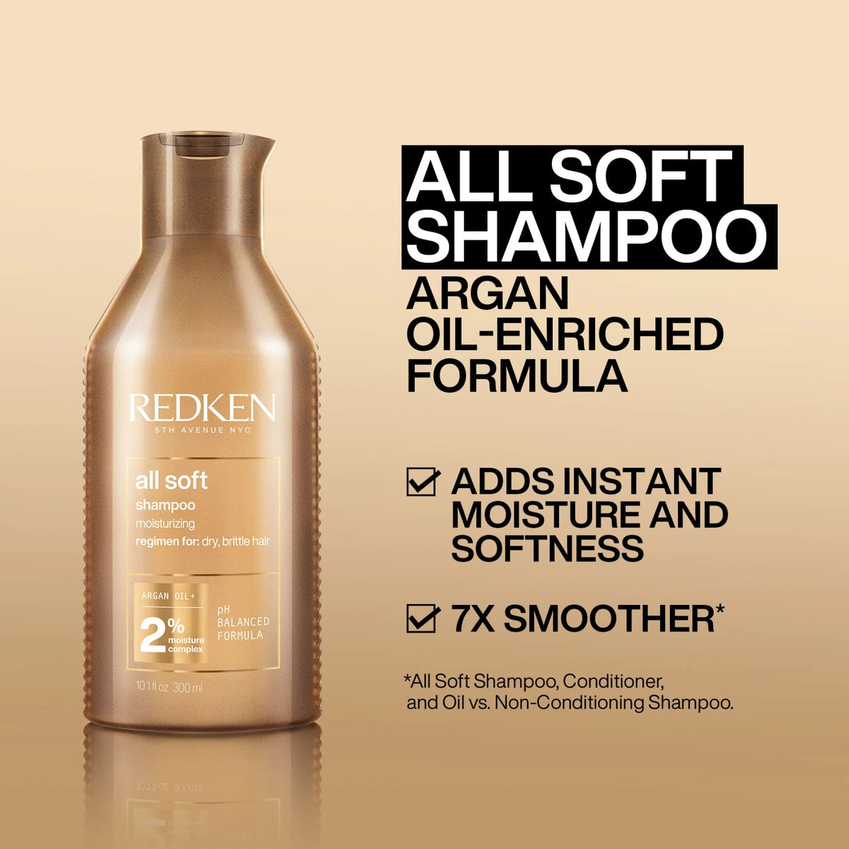 Redken All Soft Shampoo & Conditioner 300ml Bundle