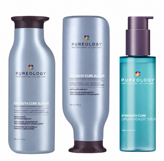 Pureology Strength Cure Blonde Purple Trio Bundle