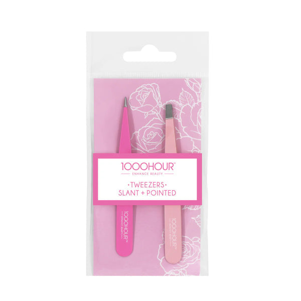 1000 HOUR® Tweezers 2pk (Slant + Pointed) — 1000HOUR product image