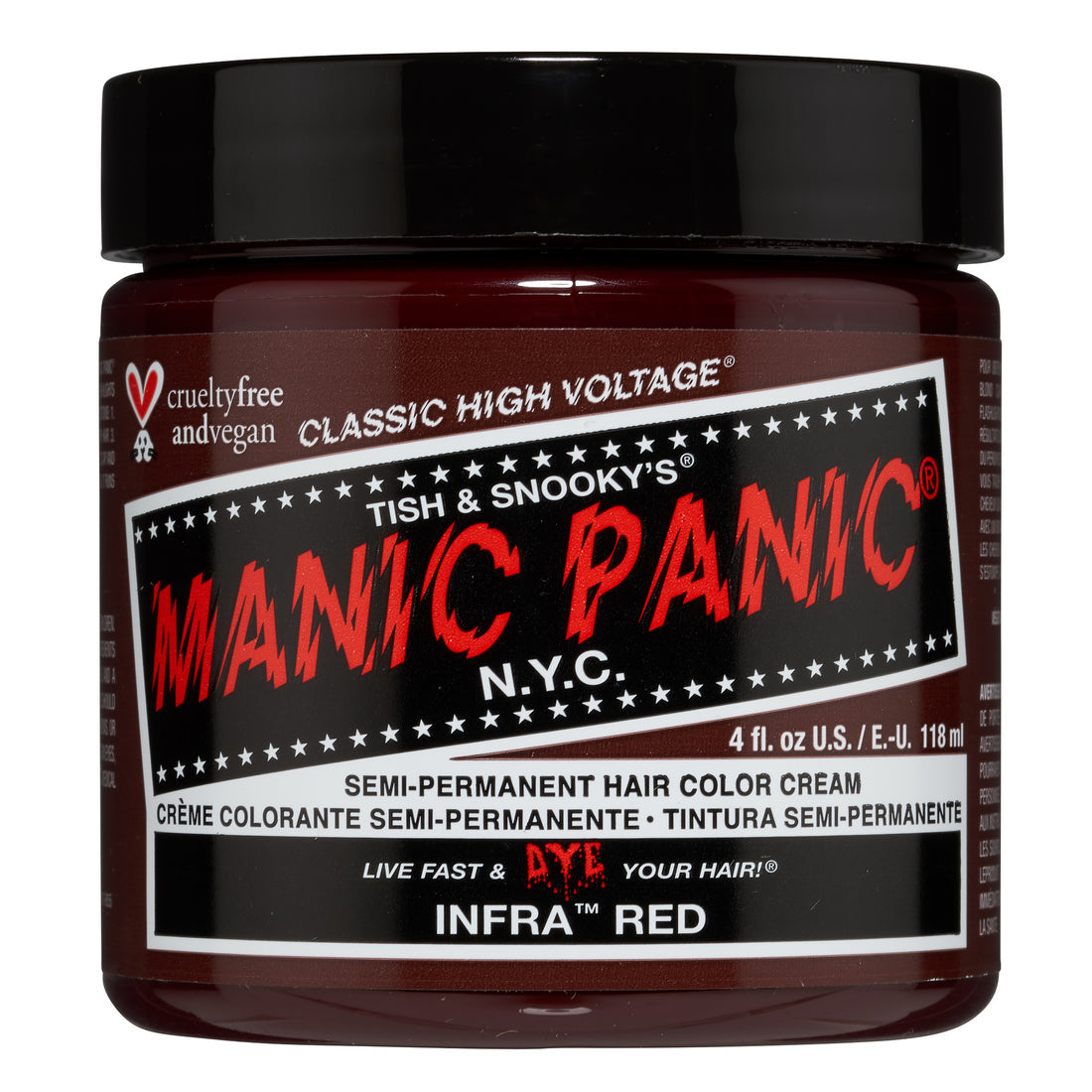 Manic Panic Infra Red 118ml High Voltage Classic Cream Formula Hair Color — Manic Panic