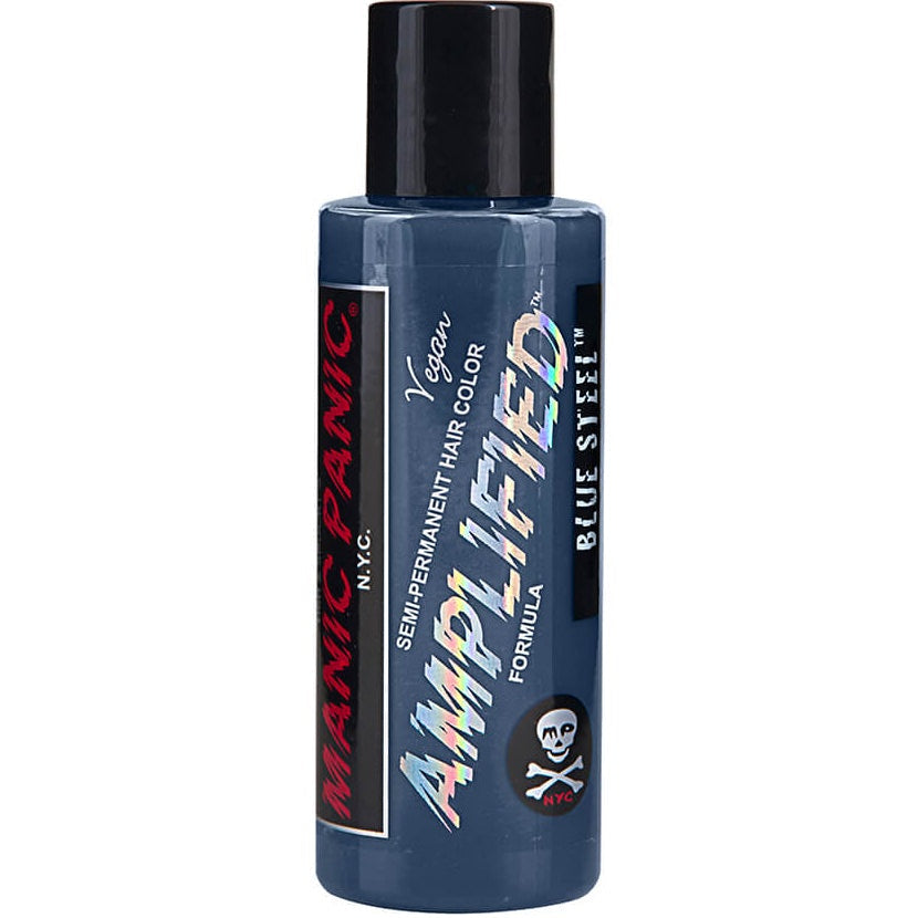 Manic Panic Blue Steel Amplified Bottle - Semi-Permanent Hair Dye - 118ml