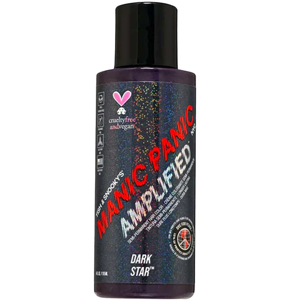 Manic Panic Dark Star 118ml Amplified Squeeze Bottle Formula Hair Color