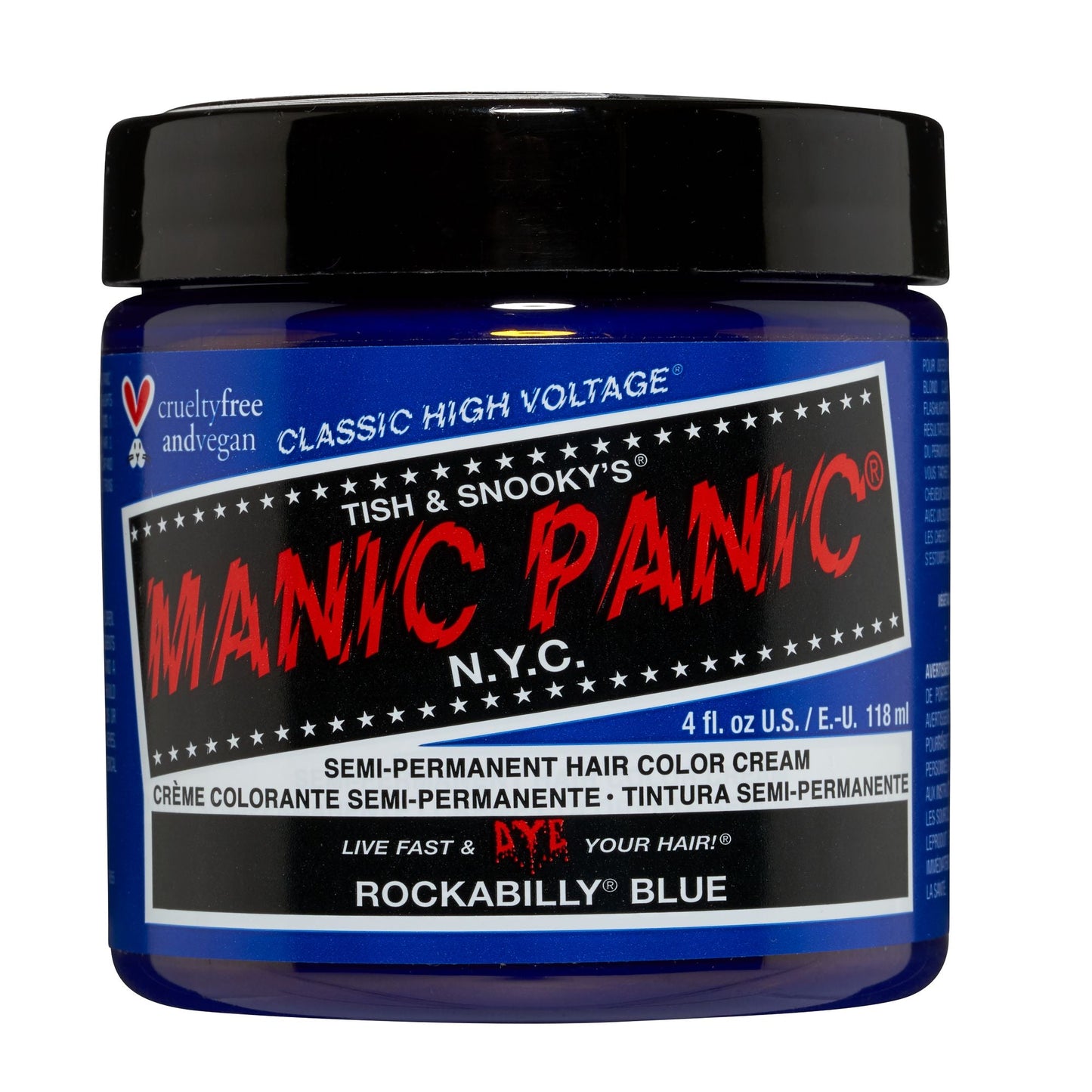 Manic Panic Rockabilly Blue 118ml High Voltage Classic Cream Formula Hair Color — Manic Panic