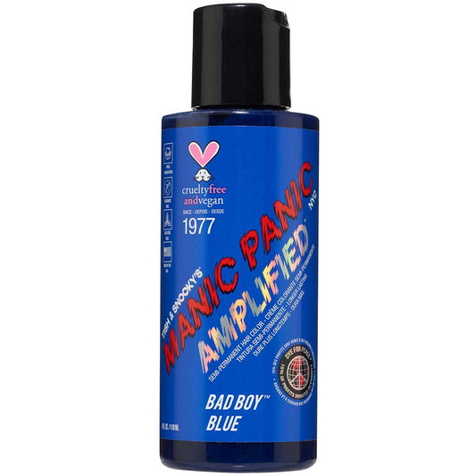 Manic Panic Bad Boy Blue 118ml Amplified™ Squeeze Bottle Formula Hair Color