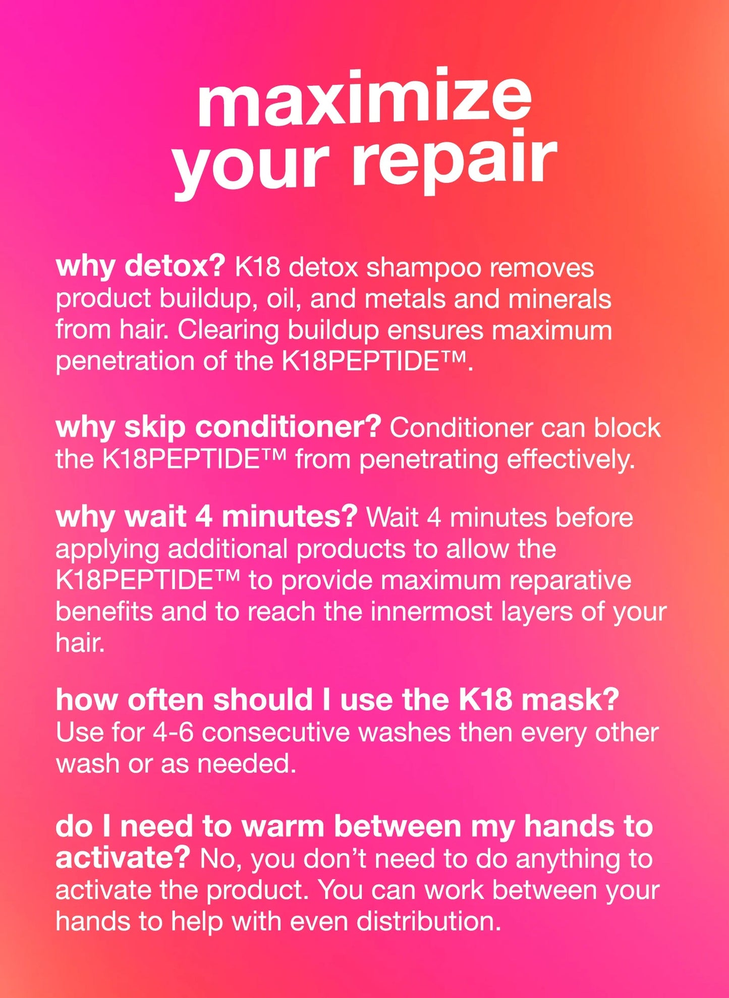 K18 Leave-In Molecular Repair Mask 5ml