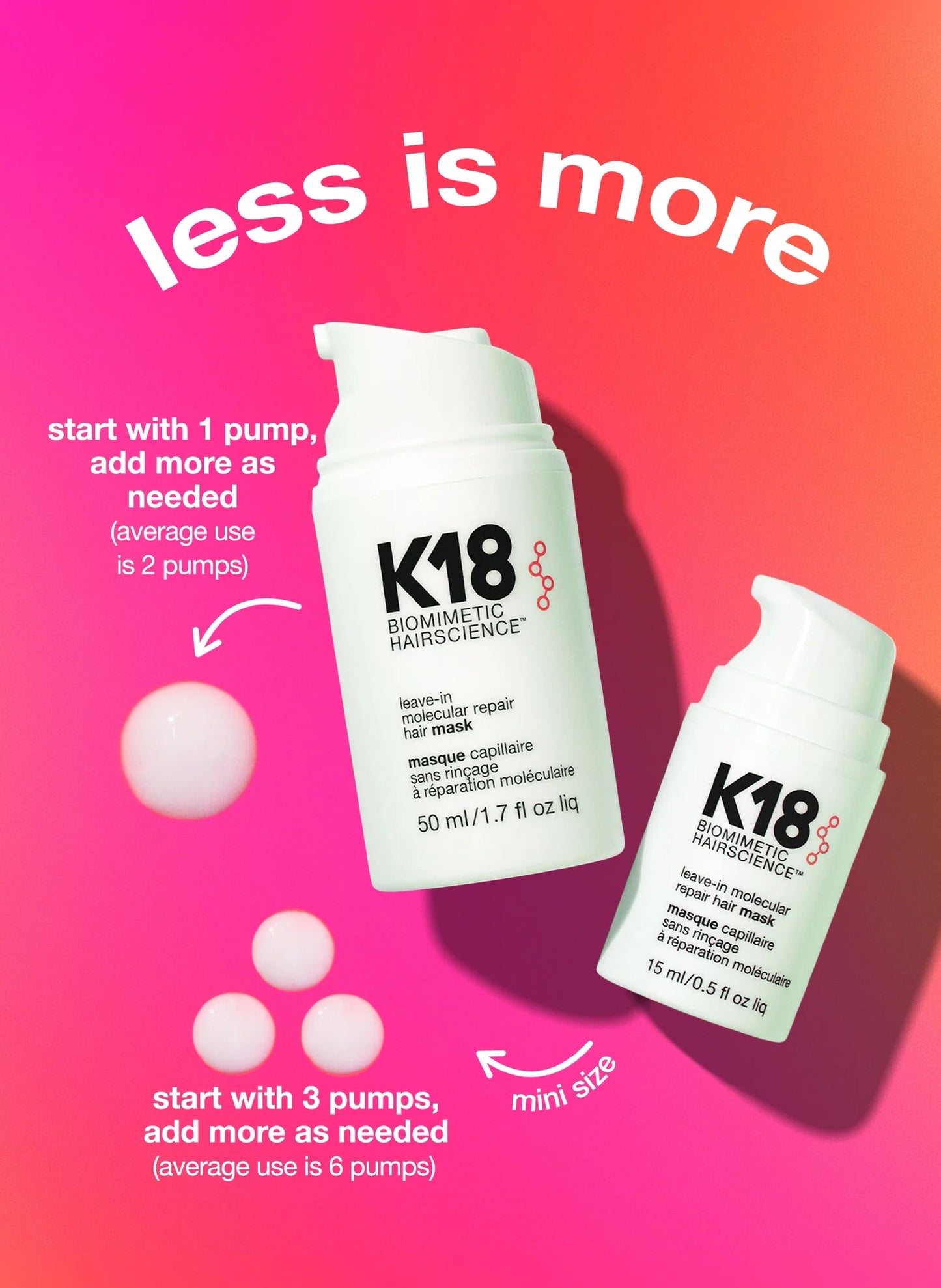 K18 Leave-In Molecular Repair Mask 5ml