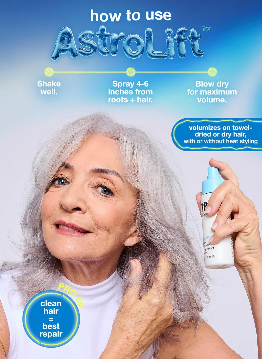 K18 AstroLift Reparative Volume Spray 118ml