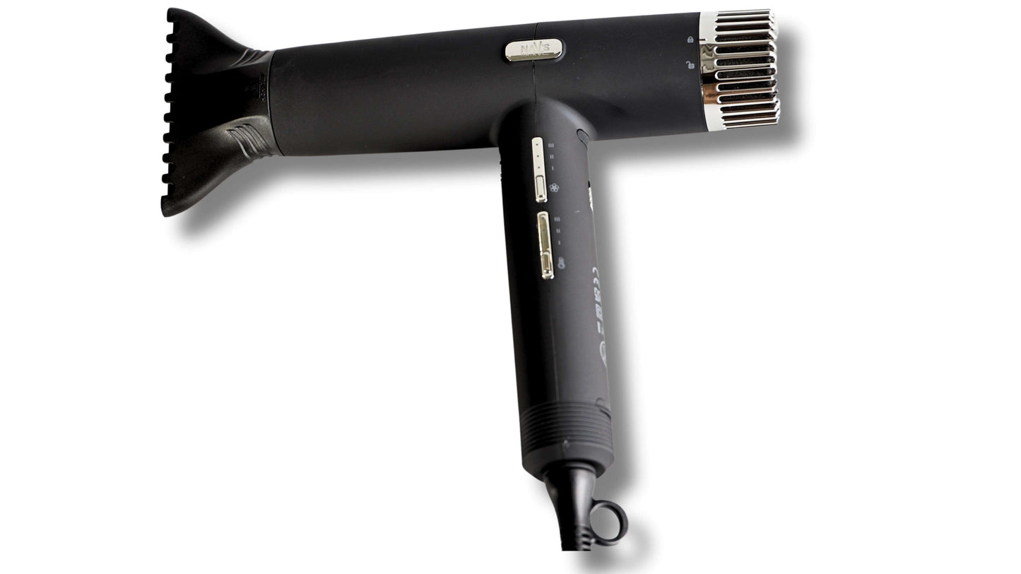 Black High Speed Negative Ion Hair Dryer - Nav's Hair