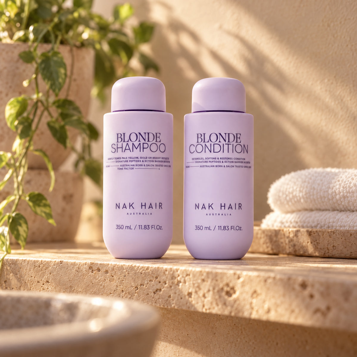 NAK Blonde Shampoo & Conditioner Duo 350ml
