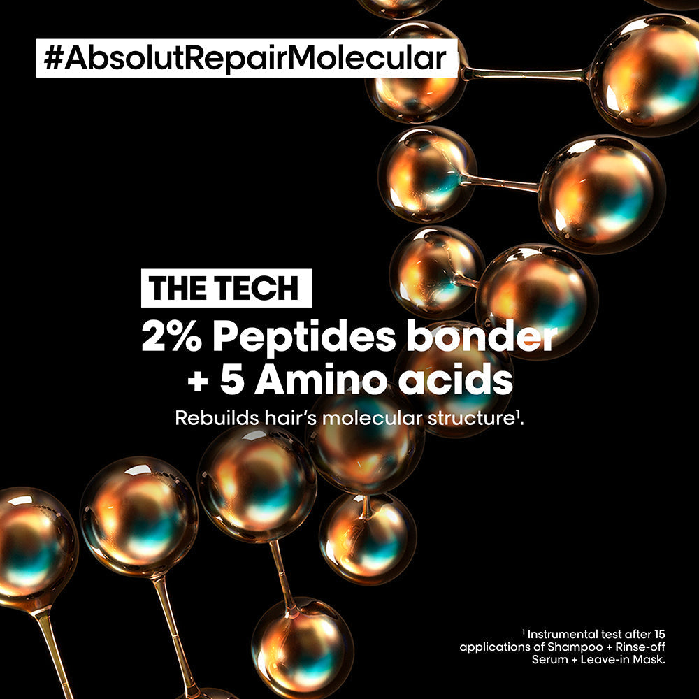 L'Oréal Professionnel Absolut Repair Molecular Shampoo 1500mL product image 4 - L'Oréal Professionnel salon hair care