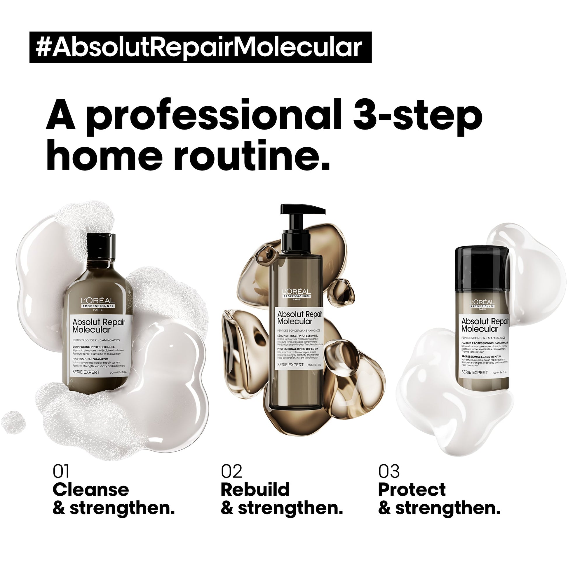 L'Oréal Professionnel Absolut Repair Molecular Liquid Rinse Off Serum 250ml