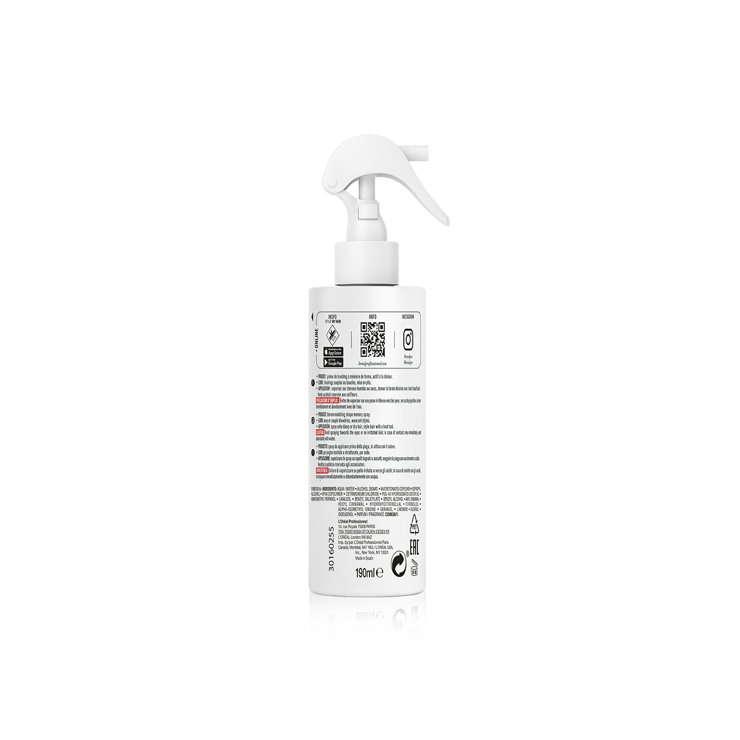 L'Oréal Professionnel Tecni.ART Flex Pli Thermo-Modelling Spray 190ml