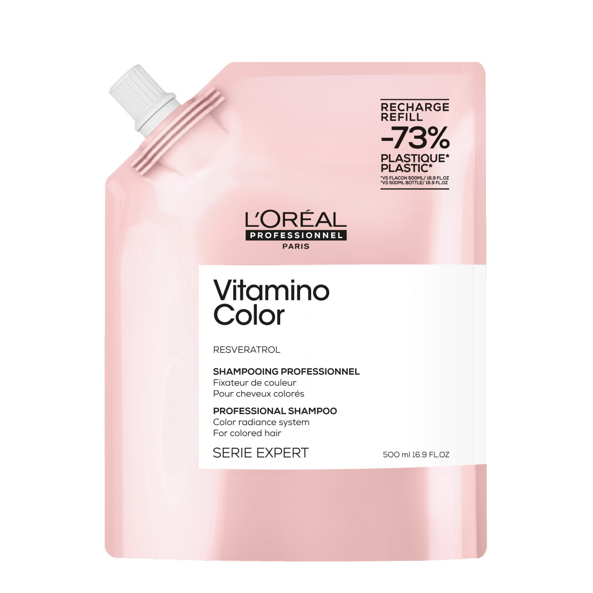 L'Oreal Professionnel Vitamino Colour Shampoo 500ml Refill Pouch