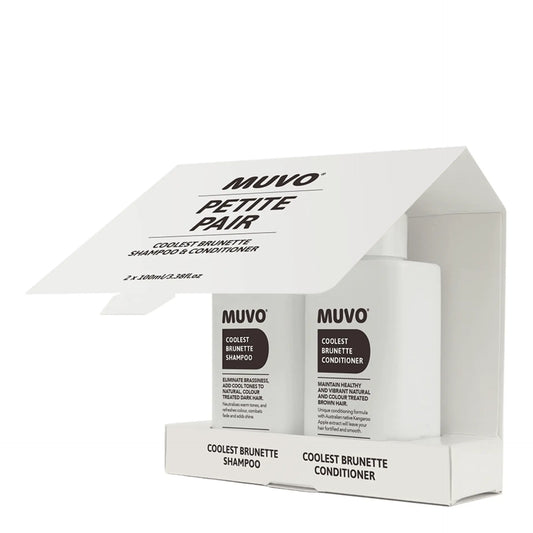 Muvo Coolest Brunette Shampoo and Conditioner 100ml Petite Pairs