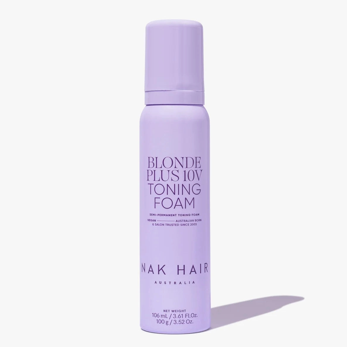 NAK Blonde Plus 10V Toning Foam 100g — NAK HAIR AUSTRALIA