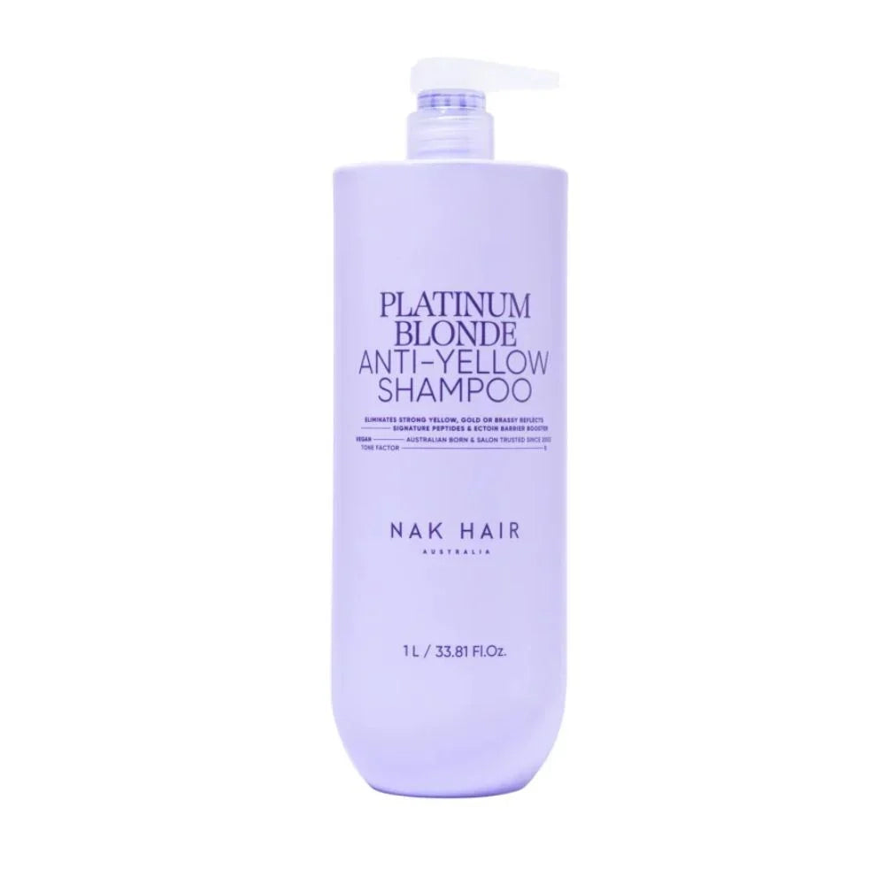 NAK Platinum Blonde Anti Yellow Shampoo 1L
