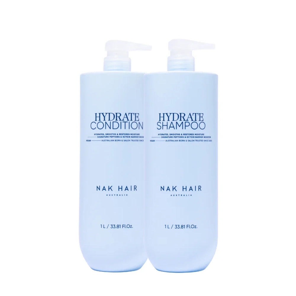 NAK Hydrate Shampoo & Conditioner 1L Duo