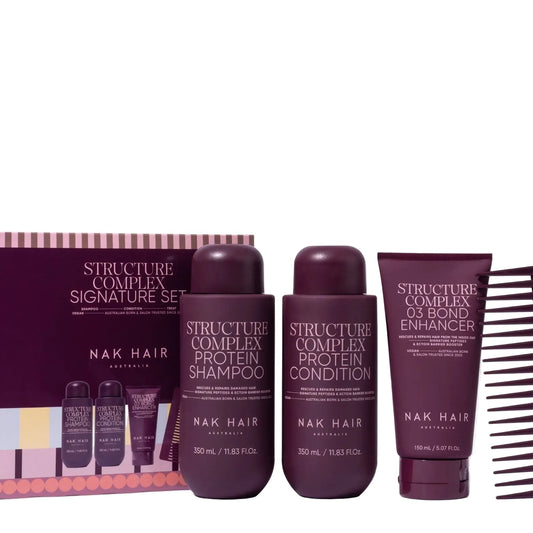 NAK Structure Complex Protein Shampoo & Conditioner 350ml TRIO