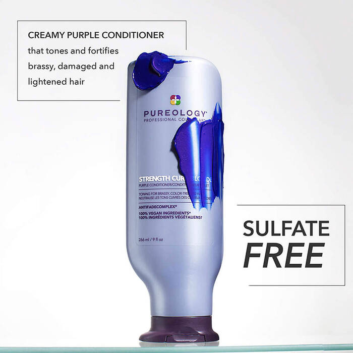 Pureology Strength Cure Blonde Purple Shampoo and Conditioner 266ml Bundle