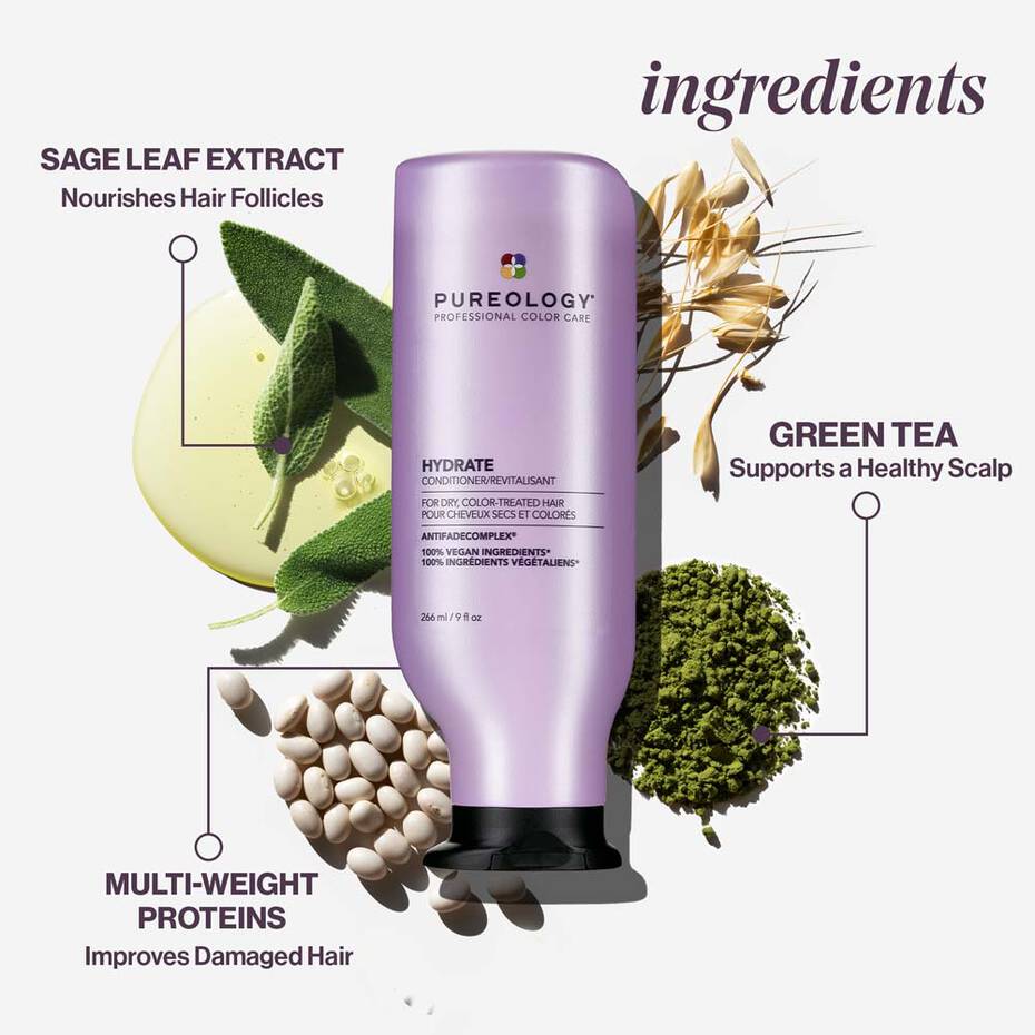 Pureology Hydrate Shampoo and Conditioner 266ml Bundle